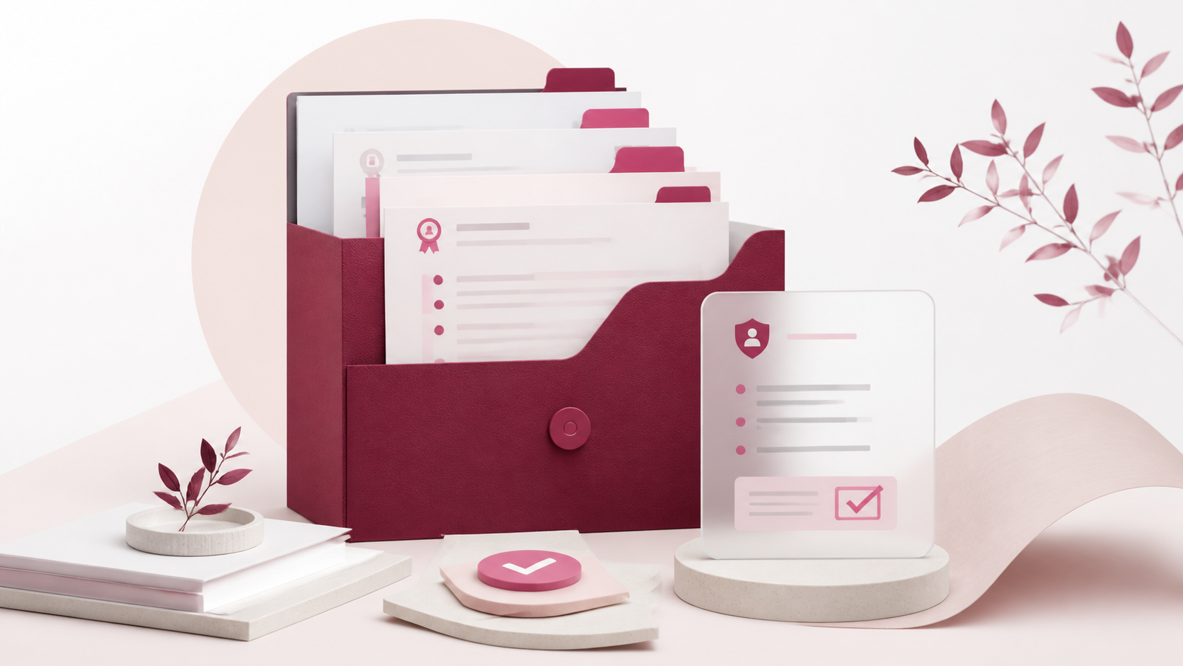 Documentación ordenada y tarjeta de transparencia del AI Act en los colores corporativos de AI Structura.